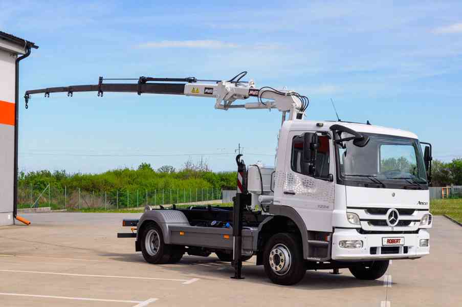 MERCEDES ATEGO 1224 HÁKOVÝ NOSIČ KONTEJNERŮ HYDRAULICKÁ RUKA - foto 87