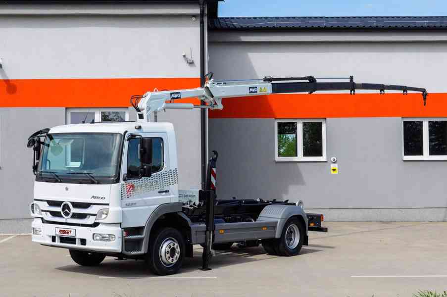 MERCEDES ATEGO 1224 HÁKOVÝ NOSIČ KONTEJNERŮ HYDRAULICKÁ RUKA - foto 86