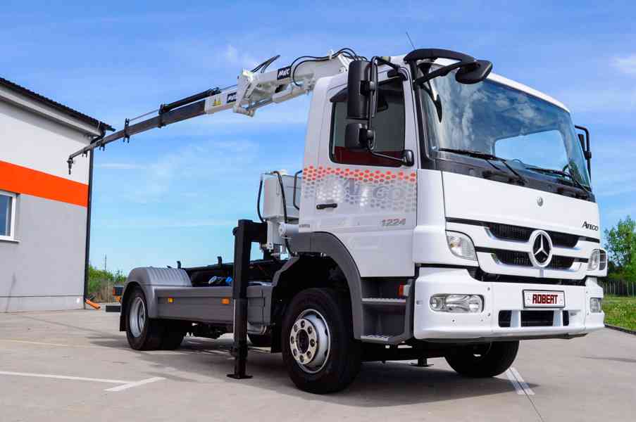 MERCEDES ATEGO 1224 HÁKOVÝ NOSIČ KONTEJNERŮ HYDRAULICKÁ RUKA - foto 89