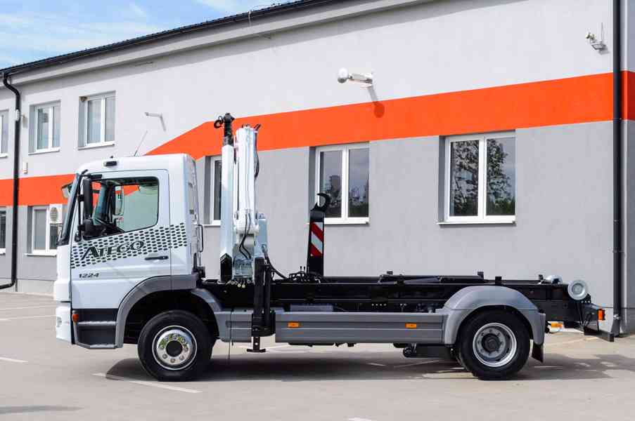 MERCEDES ATEGO 1224 HÁKOVÝ NOSIČ KONTEJNERŮ HYDRAULICKÁ RUKA - foto 63