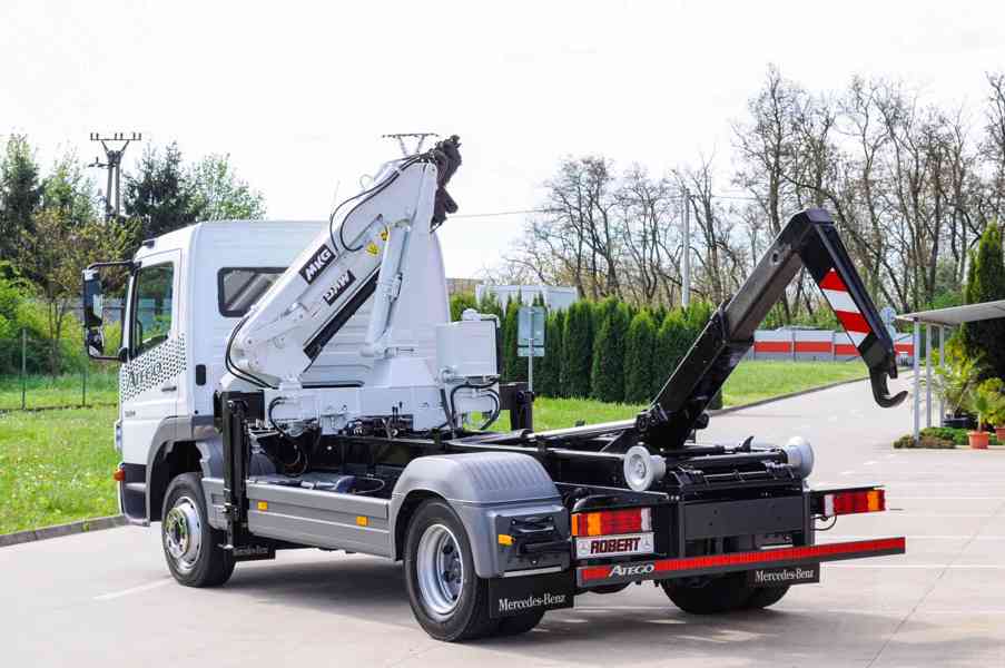 MERCEDES ATEGO 1224 HÁKOVÝ NOSIČ KONTEJNERŮ HYDRAULICKÁ RUKA - foto 75