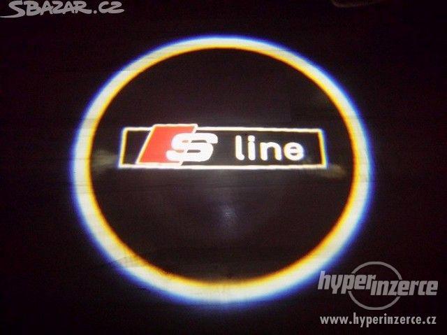 NOVE LEd osvětlení dveří AUDI SLINE logo