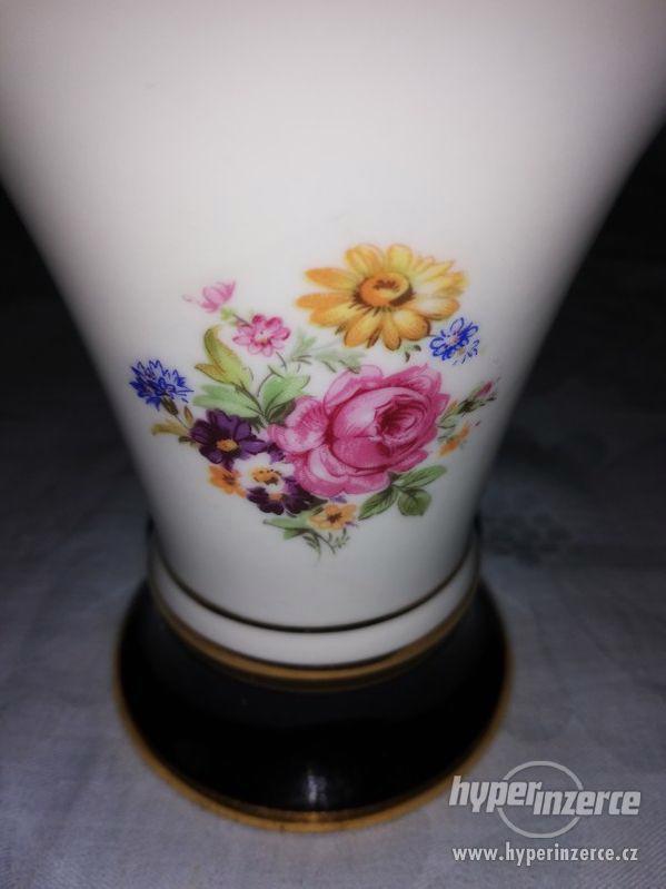 Váza s květinama a zlatým lemováním - ROYAL DUX - foto 3
