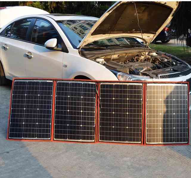 Solární nabíjecí skládací panel flexibilní 200W - AKCE - foto 2