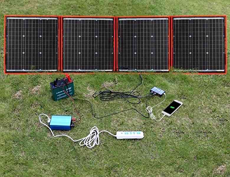 Solární nabíjecí skládací panel flexibilní 200W - AKCE - foto 4