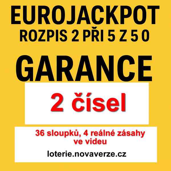 Strukturní ROZPISY Sportka, EuroJackpot, Maxa, Fortuna - foto 2