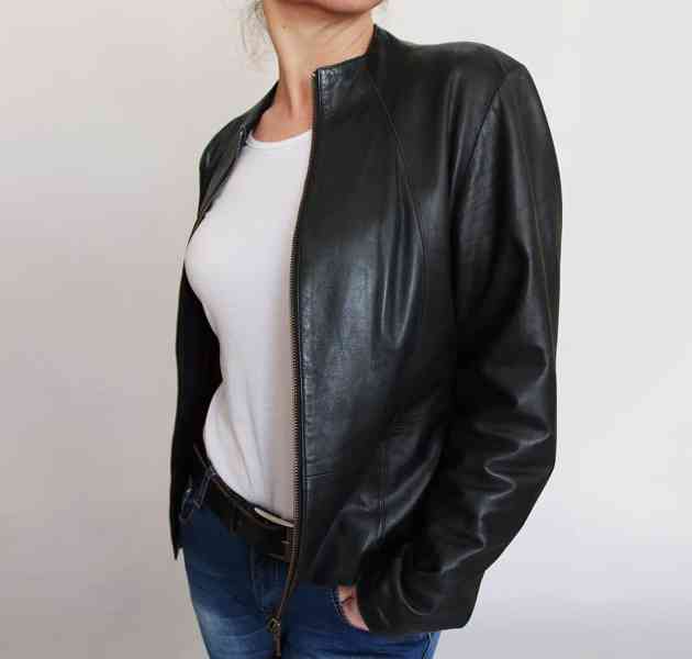 Dámská kožená bunda Marks & Spencer vel. 40 pravá kůže jehně - foto 6