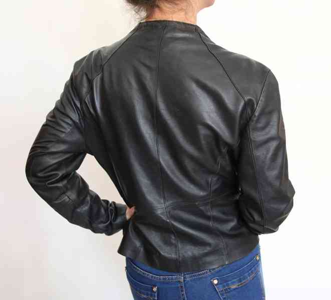 Dámská kožená bunda Marks & Spencer vel. 40 pravá kůže jehně - foto 10