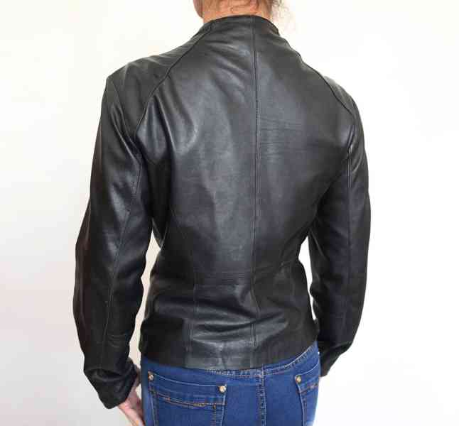 Dámská kožená bunda Marks & Spencer vel. 40 pravá kůže jehně - foto 13