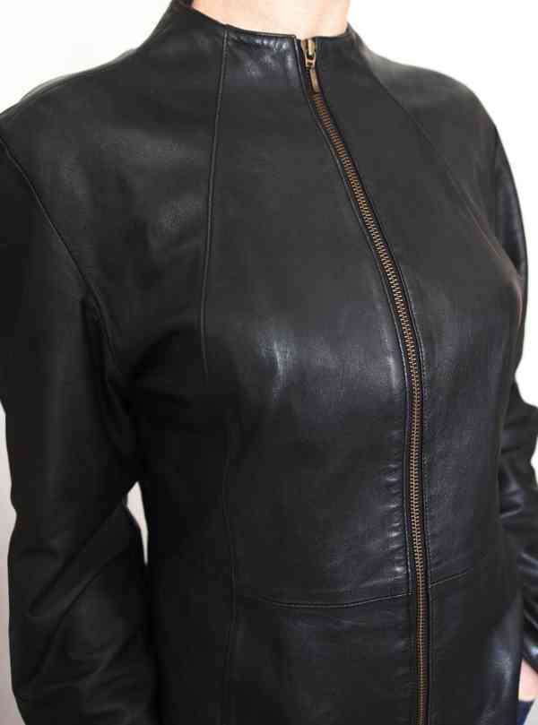 Dámská kožená bunda Marks & Spencer vel. 40 pravá kůže jehně - foto 15