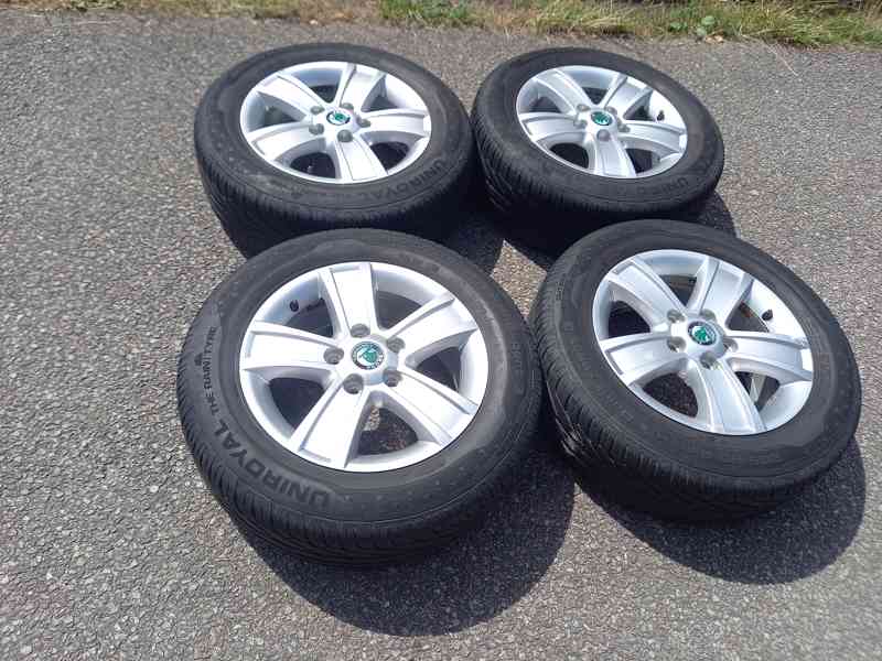 Alu kola Š.Octavia II/VW Caddy +ZÁNOVNÍ letní 205/60R15 Unir - foto 22
