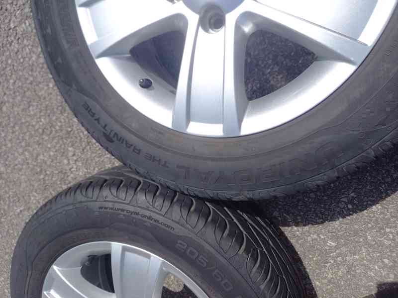 Alu kola Š.Octavia II/VW Caddy +ZÁNOVNÍ letní 205/60R15 Unir - foto 3