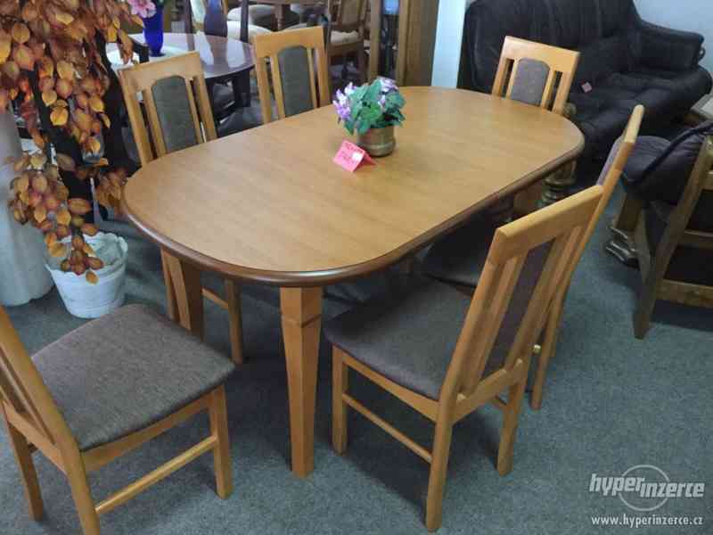 Jídelní stůl + 4x židle - foto 1