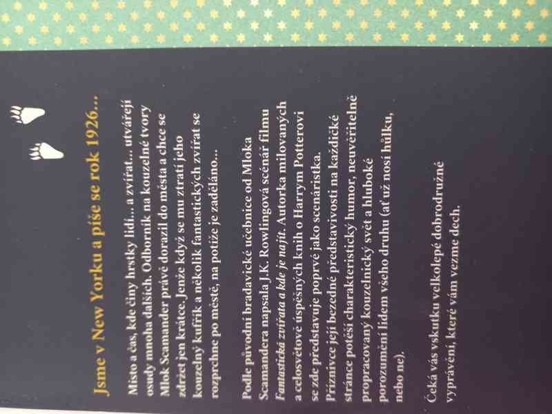 Fantastická zvířata původní scénář (J.K. Rowlingová) - foto 3