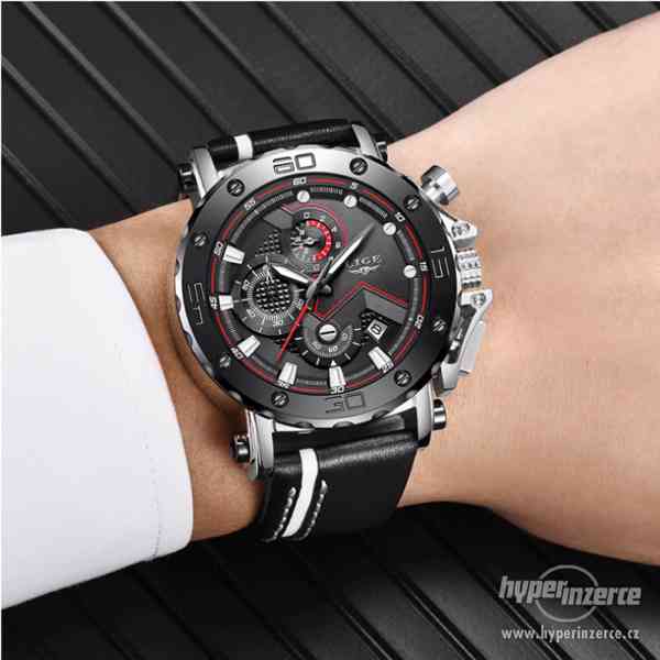 Luxusní nové sportovní chronografické hodinky Lige - foto 1