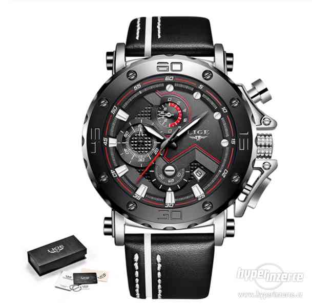 Luxusní nové sportovní chronografické hodinky Lige - foto 2