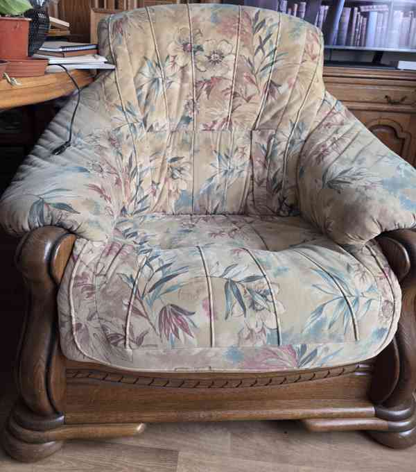  Dubový set (Holandský masiv): Sedací souprava, jídel - foto 3