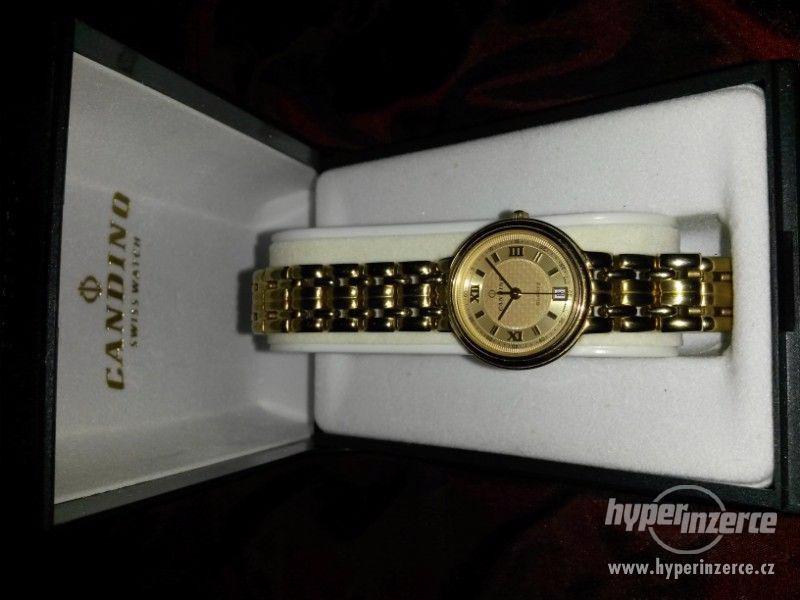 Dámské švýcarské hodinky Candino, zlacené - foto 6