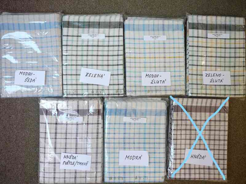 Utěrky na nádobí NOVÉ- 100%bavlna-3ks 50x70 - foto 1