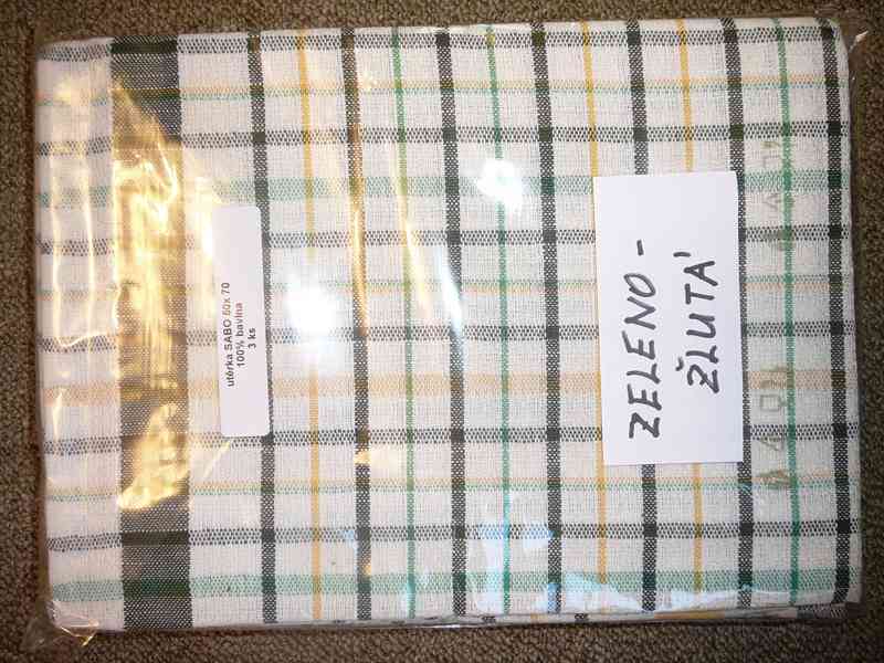 Utěrky na nádobí NOVÉ- 100%bavlna-3ks 50x70 - foto 5