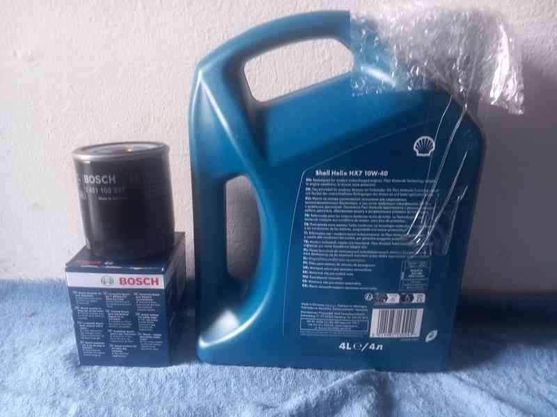 Shell Helix HX7 10W- 40 / 4l + o.f. Bosch 0 451 103 337 - foto 4