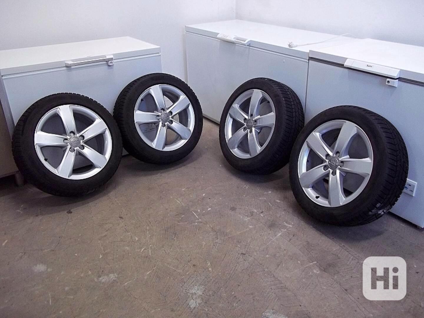  18" AUDI kola alu disky + pneumatiky CONTINENTAL zimní  - foto 1