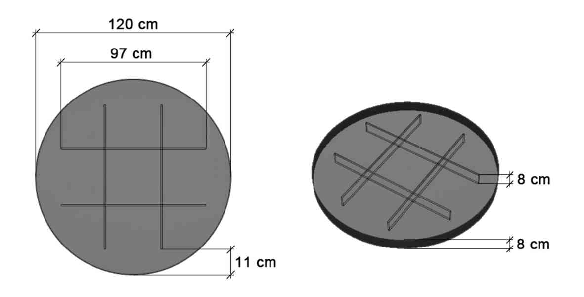 Plastový zelený poklop na studnu / na skruž, průměr 120 cm - foto 3