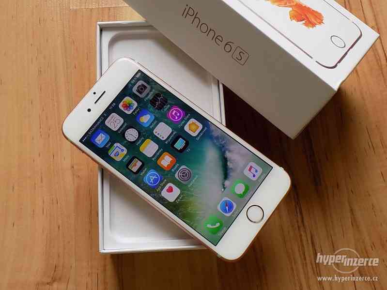 APPLE iPhone 6S 32GB Rose Gold - ZÁRUKA - TOP STAV - foto 3