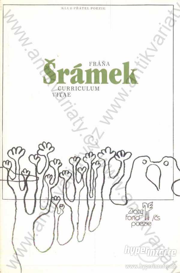 Curriculum vitae Fráňa Šrámek 1983 J. Sůra - foto 1