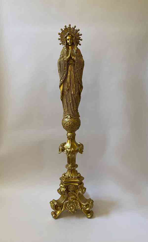 Panna Maria Immaculata - zlatá socha 95 cm