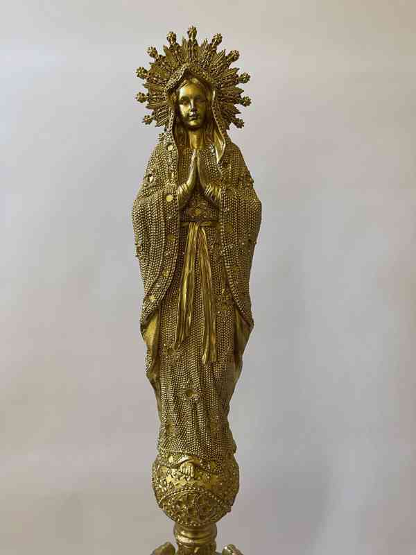 Panna Maria Immaculata - zlatá socha 95 cm - foto 2