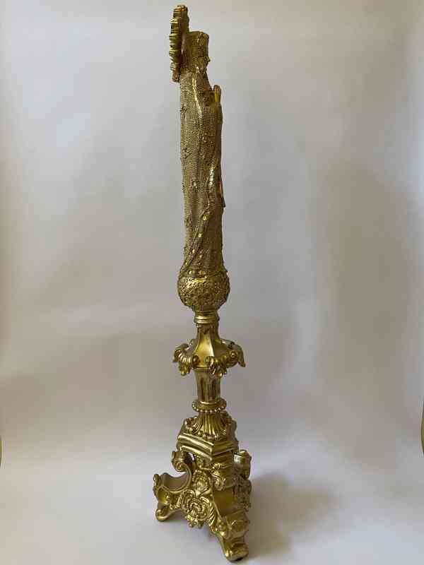 Panna Maria Immaculata - zlatá socha 95 cm - foto 4