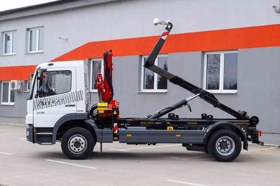 MERCEDES ATEGO 1518 HÁKOVÝ NOSIČ KONTEJNERŮ + HYDR. RUKA EU5 - foto 87