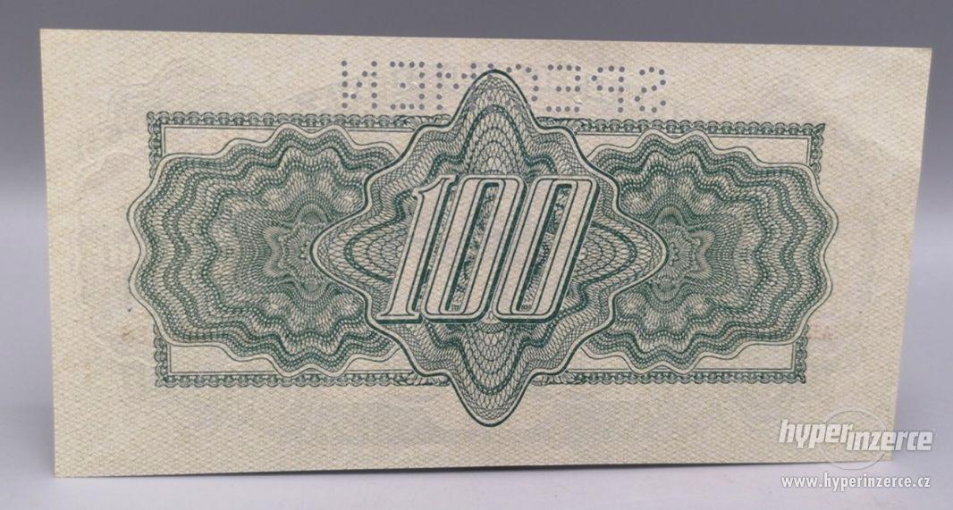 1944, 100 Kčs, AE, Československo, UNC - foto 2