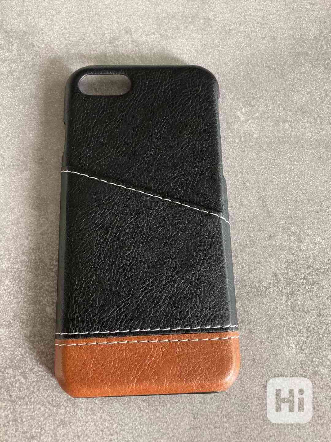 Obal kožený černohnědý na Apple Iphone 7,8,SE 2020 - foto 1