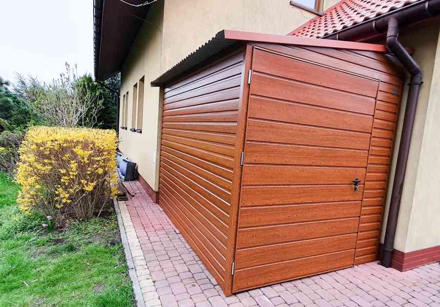 Zahradní domek 2x3m bočni spád 1x dveře imitace dřeva TS301 - foto 3