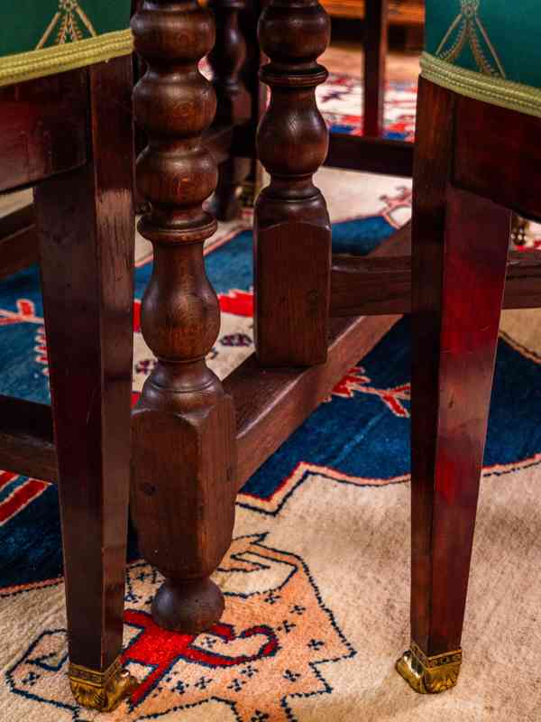 Rozkládací dubový stůl Gate Leg Table se šuplíkem - foto 9