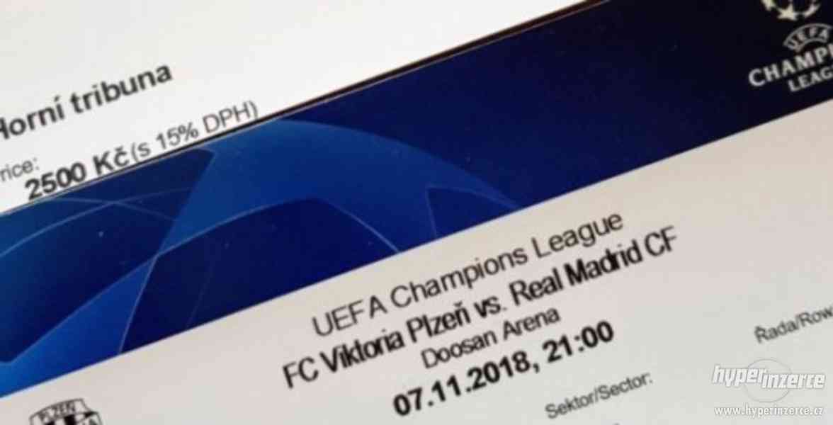 Vstupenka LM Plzeň-Real Madrid, AS Řím - foto 1