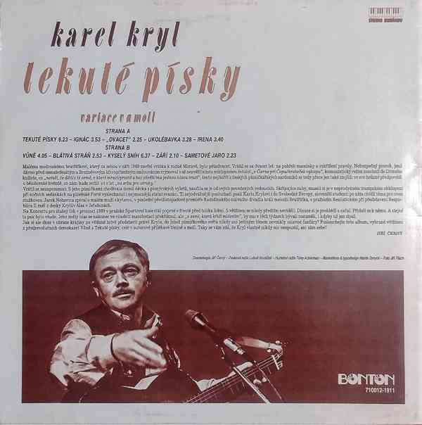 Karel Kryl - Tekuté Písky - Variace V A Moll  (LP)  - foto 2