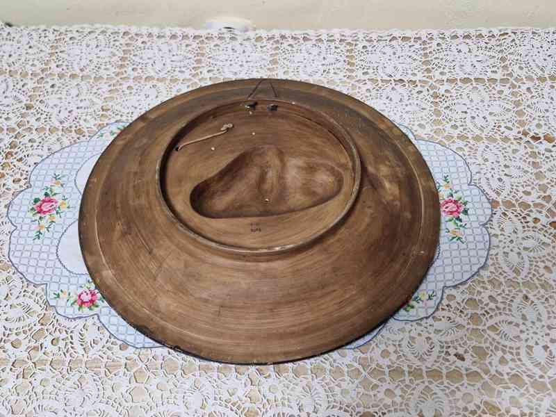 Obří  figurální Talíř Voják na koni Johann Maresch Mareš - foto 5