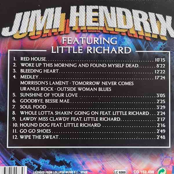 CD - JIMI HENDRIX / Featuring Little Richard - foto 2