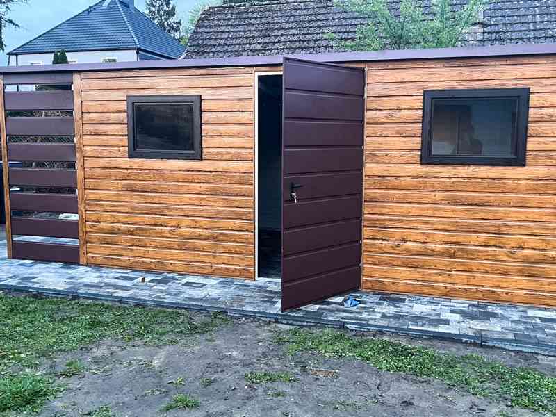 Zahradní domek 5x2,5m + přístřešek - dveře - 2x Okno TS643 - foto 3