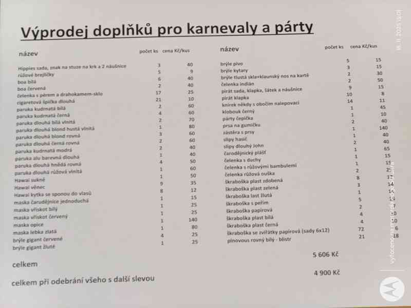 Karnevaly a párty - doplňky - foto 11