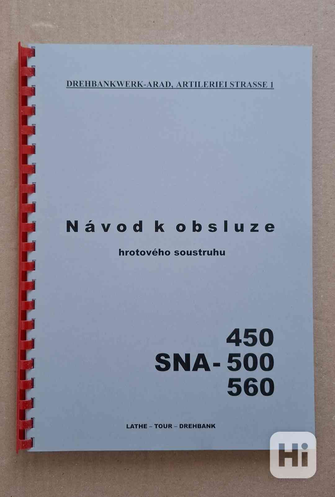 Návod soustruhu SNA-450-500-560 - foto 1