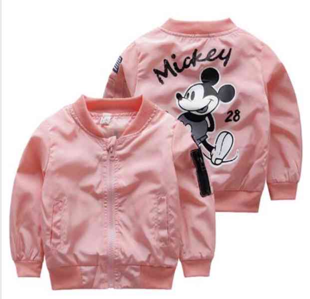Jarní bunda Mickey růžová - foto 1