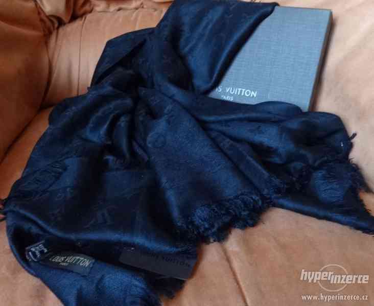 Pléd / šátek Louis Vuitton černý (LV) - foto 1