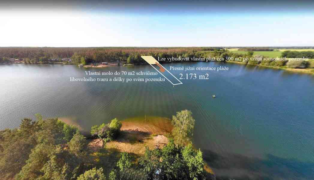 Exklusivní prodej pozemku s vlastní vodní plochou 2.178 m2 M - foto 3