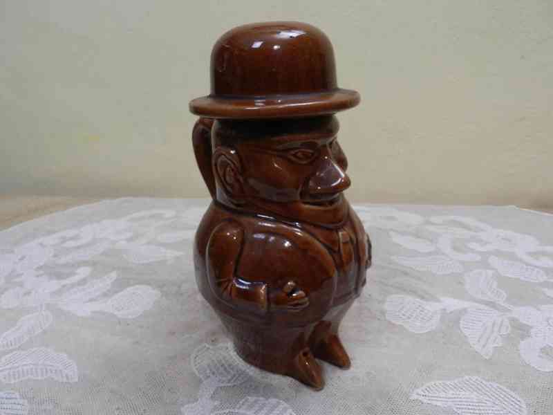 Hezký figurální Džbán Džbánek s víčkem glazovaná keramika - foto 5
