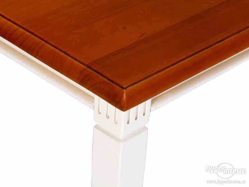 Bílý konferenční stolek z borovice - foto 2