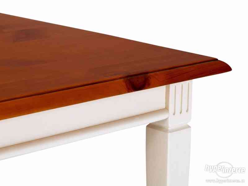 Bílý konferenční stolek z borovice - foto 3